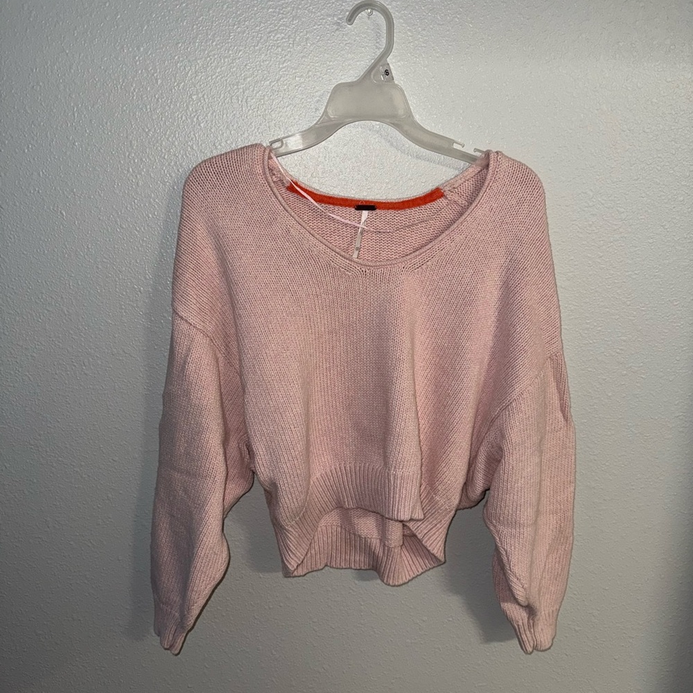 Free People Light Pink Sweater